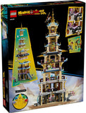 LEGO Monkie Kid Celestial Pagoda Building Toy with Tower, Colour Stones and Fantasy Figures 80058 (1621 Pieces)