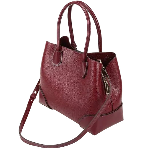 Michael Kors Mercer Gallery Perforated Centre Zip Tote Bag Ox Blood
