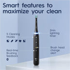 OralB iO Series 5 Black Ultimate Clean Electric Toothbrush With Travel Case