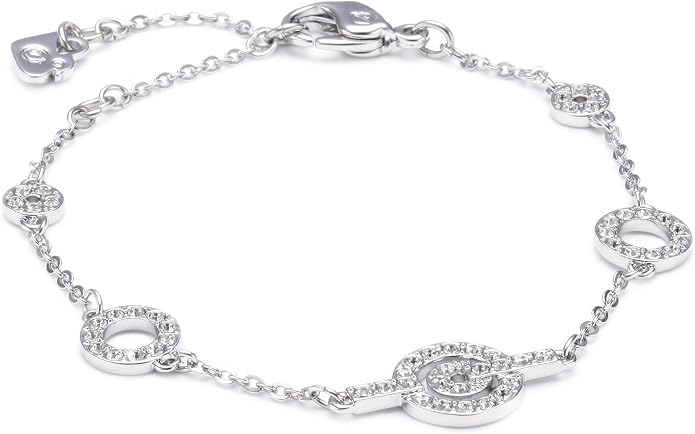 Swarovski Purity 1121075 Swarovski Crystal 15.5cm Metal Bracelet