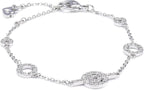 Swarovski Purity 1121075 Swarovski Crystal 15.5cm Metal Bracelet