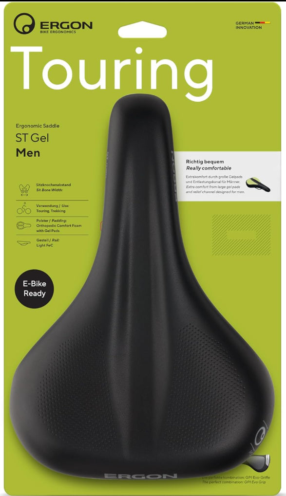 Ergon ST Gel Men Saddle Black Small Medium Main image
