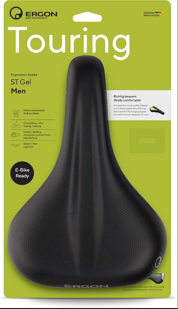 Ergon ST Gel Men Saddle Black Medium Large Main image