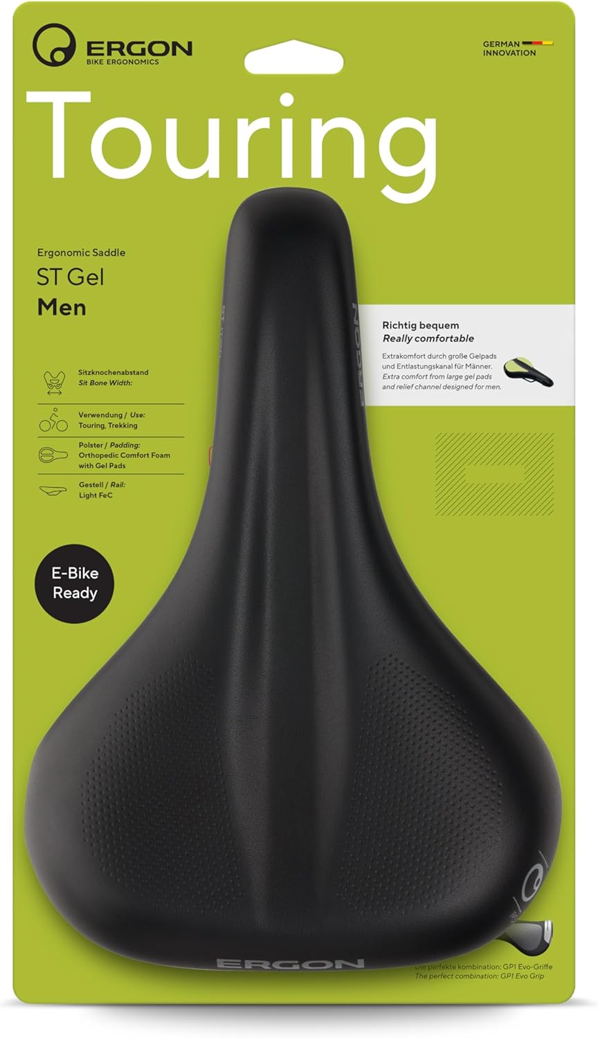 Ergon ST Gel Men Saddle Black Medium Large Main image