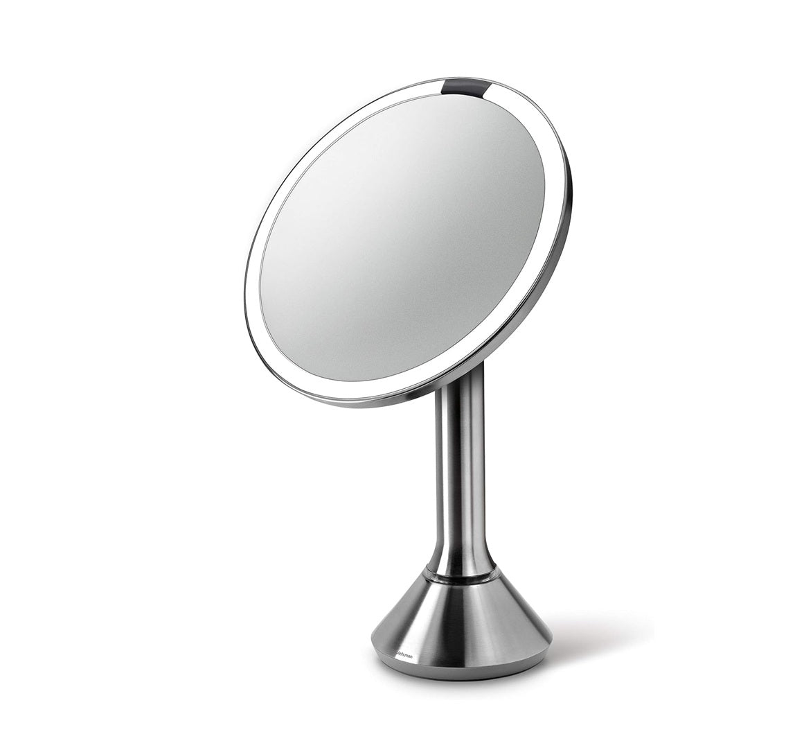 simplehuman 8'' Round Sensor Mirror with 5x and 10x Magnification