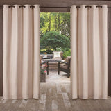 Exclusive Home Delano Taupe Heavy Textured Indoor Outdoor Curtains 54" x 120"