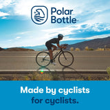 Polar Bottle Breakaway Wave Lightweight Bike Water Bottle 2-Pack - BPA-Free, Cycling & Sports Squeeze Bottle (20 oz, Charcoal & Black)