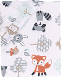 Bedtime Originals Woodland Friends Fitted Crib Sheet, Multicolor