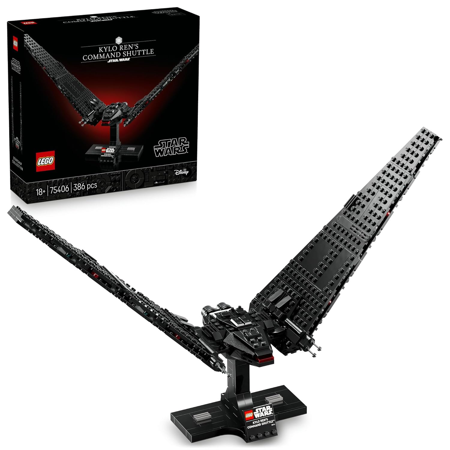 LEGO Star Wars Kylo Ren Command Shuttle Buildable Starship Model Kit 75406 Building Blocks