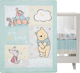 Lambs & Ivy Disney Baby Winnie The Pooh Hugs 3-Piece Nursery Crib Bedding Set