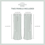 Exclusive Home Curtains Velvet Grommet Top Panel Pair, Blush Pink, 54x84, 2 Piece