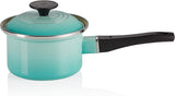 Le Creuset Enameled Pot EOS Saucepan, 5.5 inches (14 cm) Cool Mint