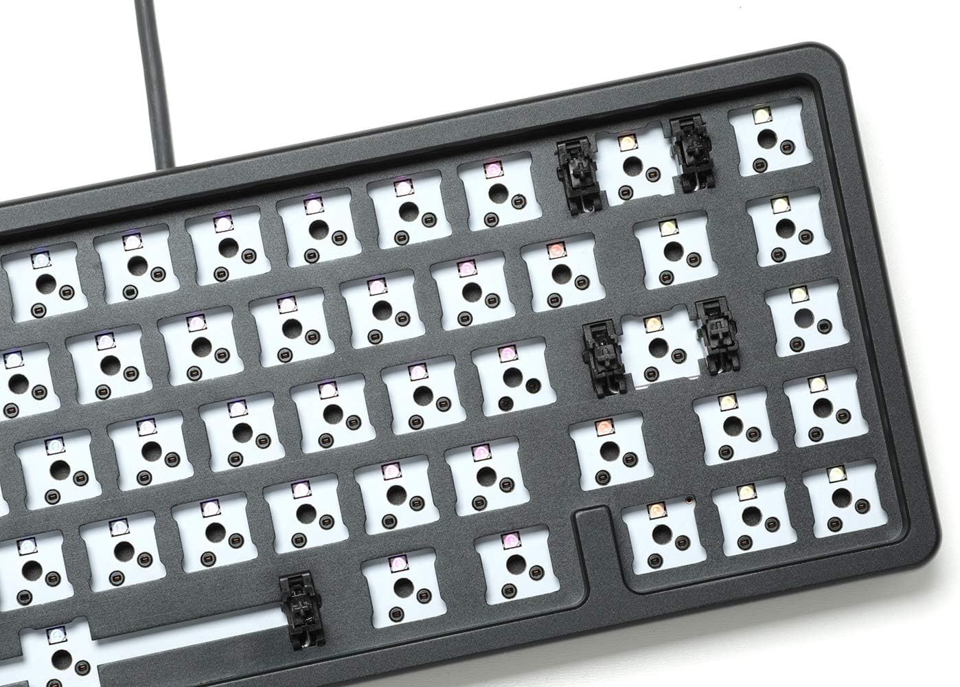 DROP ALT High-Profile Mechanical Keyboard — 65% (67 Key) Gaming Keyboard, Hot-Swap Switches, Programmable Macros, RGB LED Backlighting, USB-C, Doubleshot PBT, Aluminum Frame (Barebones, Black) Secondary image