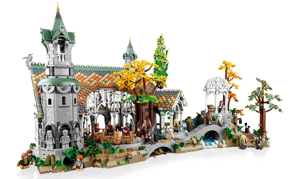 LEGO Icons The Lord of The Rings: Rivendell Building Model Kit for Adults, Construct and Display a Middle-Earth Valley with 15 Minifigures