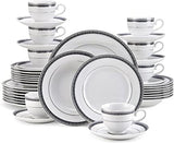 Mikasa Platinum Crown Cobalt 40 Piece Dinnerware Set Service For 8