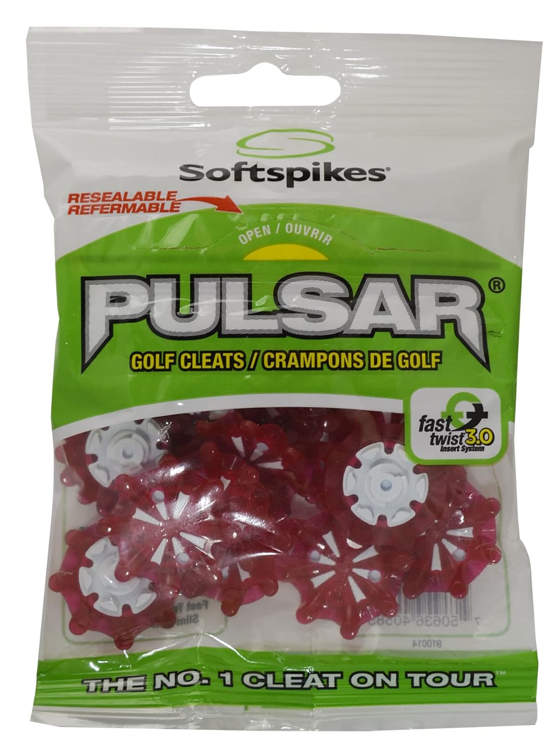 Softspikes Pulsar Tour Lock Cleat One Set Red Main image