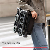 gb Pockit+ All-Terrain, POCKIT 3H Lightweight Baby Stroller - 6-36 Months, One-Second Fold, Aerospace Alloy Frame, Adjustable Seat, Compact & Travel-Friendly, 5.9kg, Black Gold