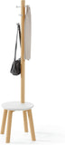 UMBRA PILLAR STOOL/COATRACK WHT/NAT