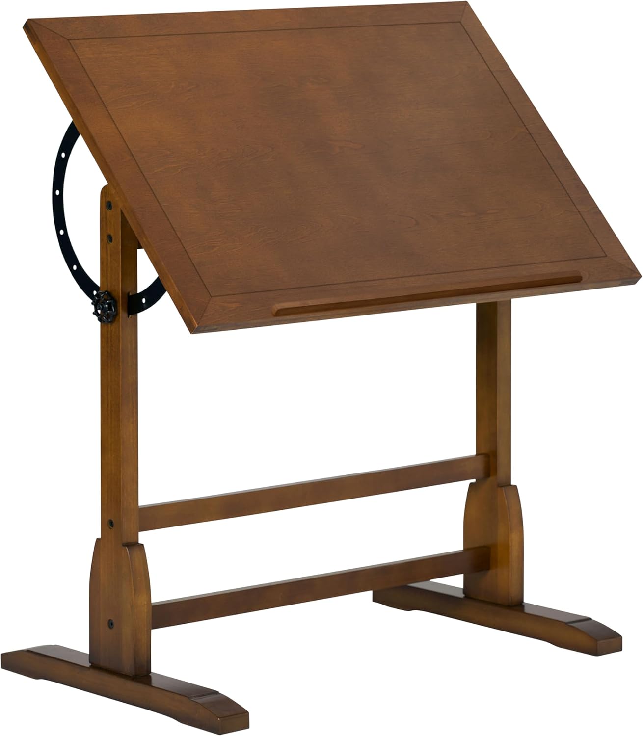 SD Studio Designs Vintage Rustic Oak Top Adjustable Drafting Craft Drawing Hobby Table Writing Studio Desk, 36''W x 24''D Main image