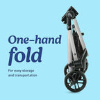 Graco Modes Pramette Stroller, Baby Stroller with True Pram Mode, Reversible Seat, One Hand Fold, Extra Storage, Child Tray, Redmond