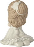 Precious Moments Little Girl First Communion Figurine | Remembrance of My First Communion Girl Bisque Porcelain Figurine