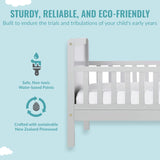 Dream On Me Brookside Toddler Bed In Pebble Grey