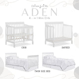 Dream On Me 4in1 Aden Convertible Mini Crib