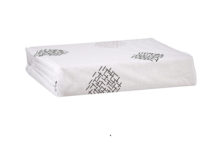 4moms breeze Playard Sheets, For Baby Bassinets and Furniture, Machine Washable and 100% Cotton, White Main image
