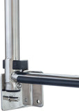 Garelick/EEz-In 19684 Telescoping Transom Ladder, 4-Step, Self-Lock Transom Mount Brackets, Stainless Steel, Rated to 400 Pounds