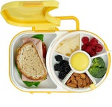 GoBe Kids Lunchbox with Snack Spinner, Honey Yellow