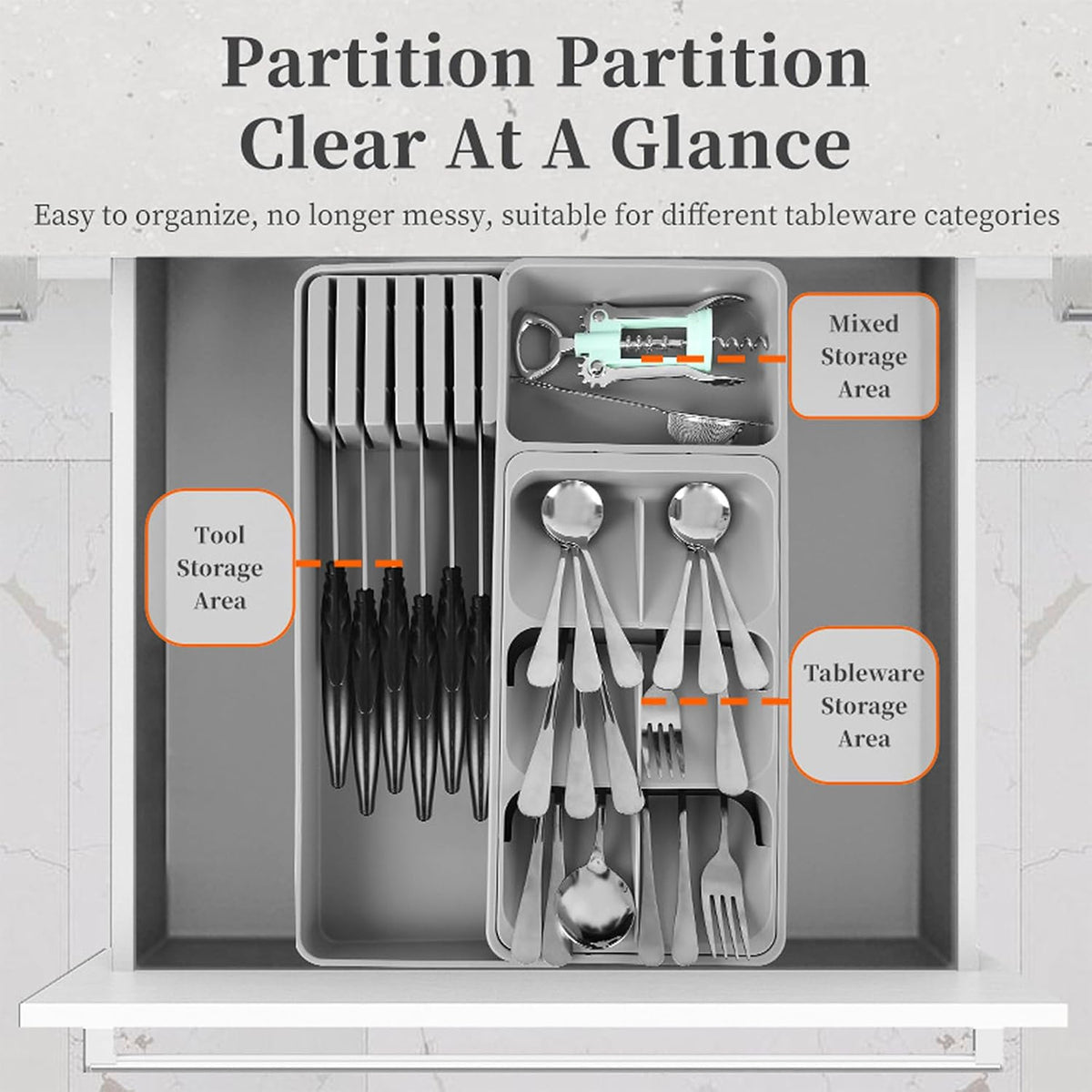 Utensil Organizing Tray