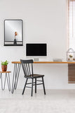 Creative Co-Op Large Metal Framed Mirror with Shelf