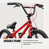 Mongoose Legion LSX Kids Freestyle Sidewalk BMX Bike 20inch Wheels HiTen Steel Frame Micro Drive BMX Gearing