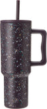Simple Modern 40 oz Tumbler with Handle and Straw Lid | Insulated Cup Reusable Stainless Steel Water Bottle Travel Mug Cupholder Friendly | Gifts for Women Him Her | Trek Collection | Plum Terrazzo