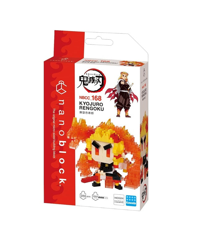 nanoblock - Demon Slayer: Kimetsu no Yaiba - Rengoku Kyojuro (Flame Breathing), Character Series Building Kit Main image