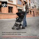 gb Pockit+ All-Terrain, POCKIT 3H Lightweight Baby Stroller - 6-36 Months, One-Second Fold, Aerospace Alloy Frame, Adjustable Seat, Compact & Travel-Friendly, 5.9kg, Black Gold