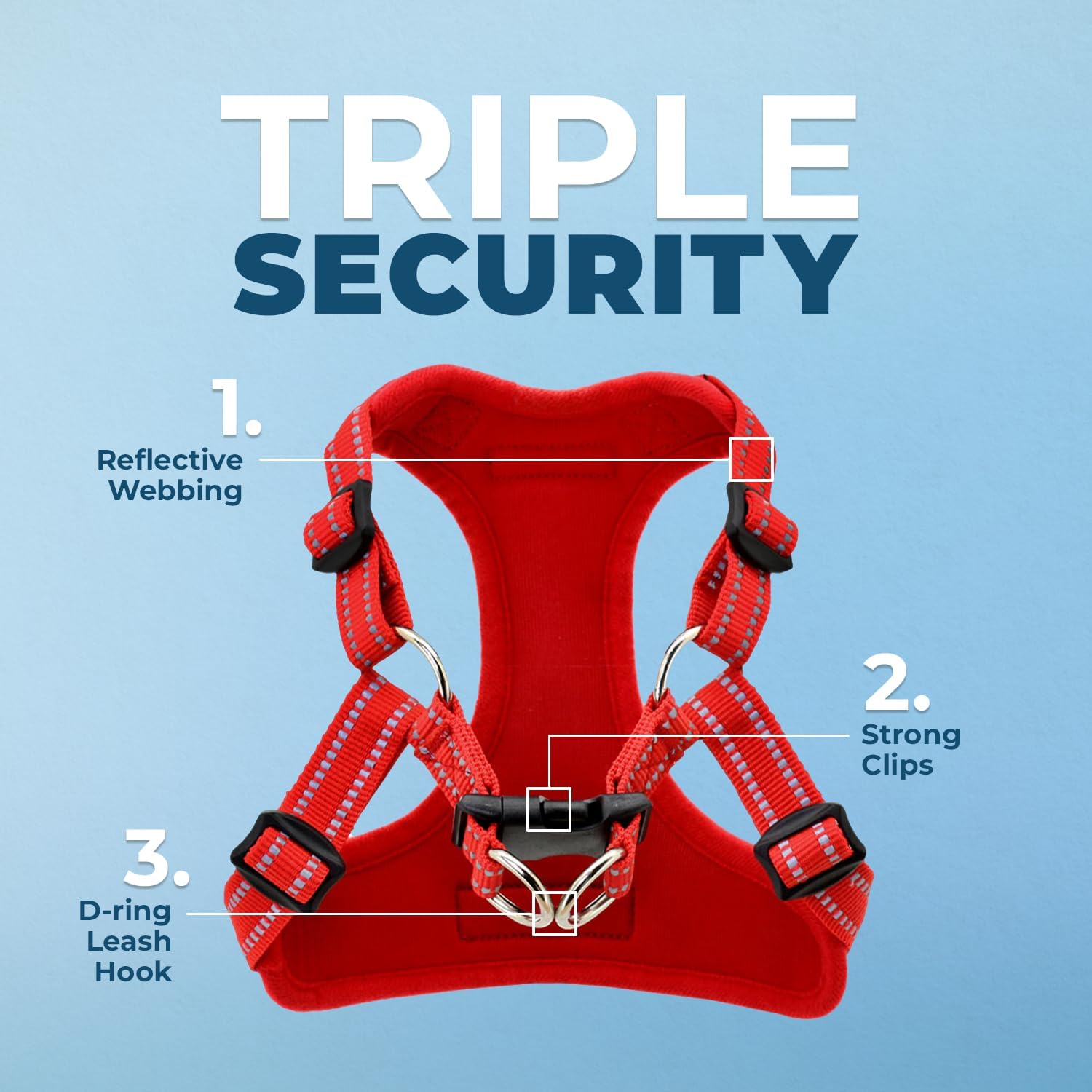 Best Pet Supplies Voyager StepIn Flex Dog Harness For Small And Medium Dogs Red Small Secondary image