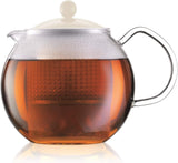Bodum ASSAM Tea Press With Glass Handle Plastic Lid 1.0 L