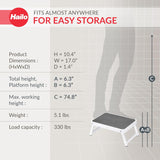 Hailo OneStep Steel Step White