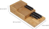 Joseph Joseph 851695 DrawerStore Bamboo 2-Tier Knife Organiser, Large