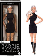 Barbie Basics Model 02 Collector Doll with Blonde Hair, Black Mini Dress & Gladiator Boots