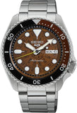 Seiko Stainless Steel Analogue Brown Dial Men's Watch-Srpj47K1
