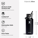 Hydro Flask 32 Oz Wide Flex Straw Cap Botanical Bliss Agave