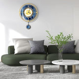 MEISD Wall Clocks 17.7 Inch Battery Operated with Pendulum