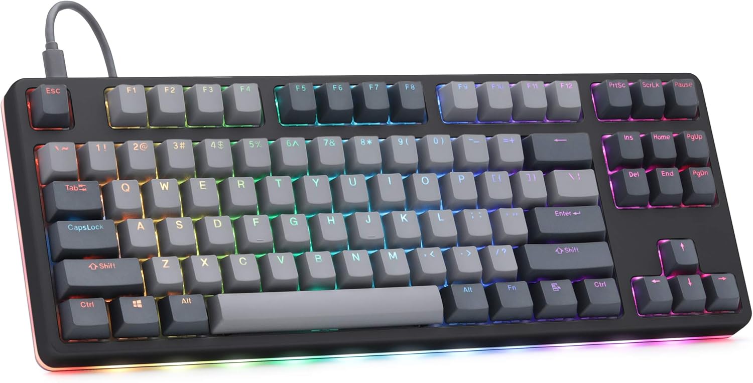 Drop MDX3183113 CTRL High Profile Mechanical Keyboard Tenkeyless TKL 87 Keys Gaming Keyboard Hot Swap Switch Programmable RGB LED Aluminum Black Cherry MX Brown Main image