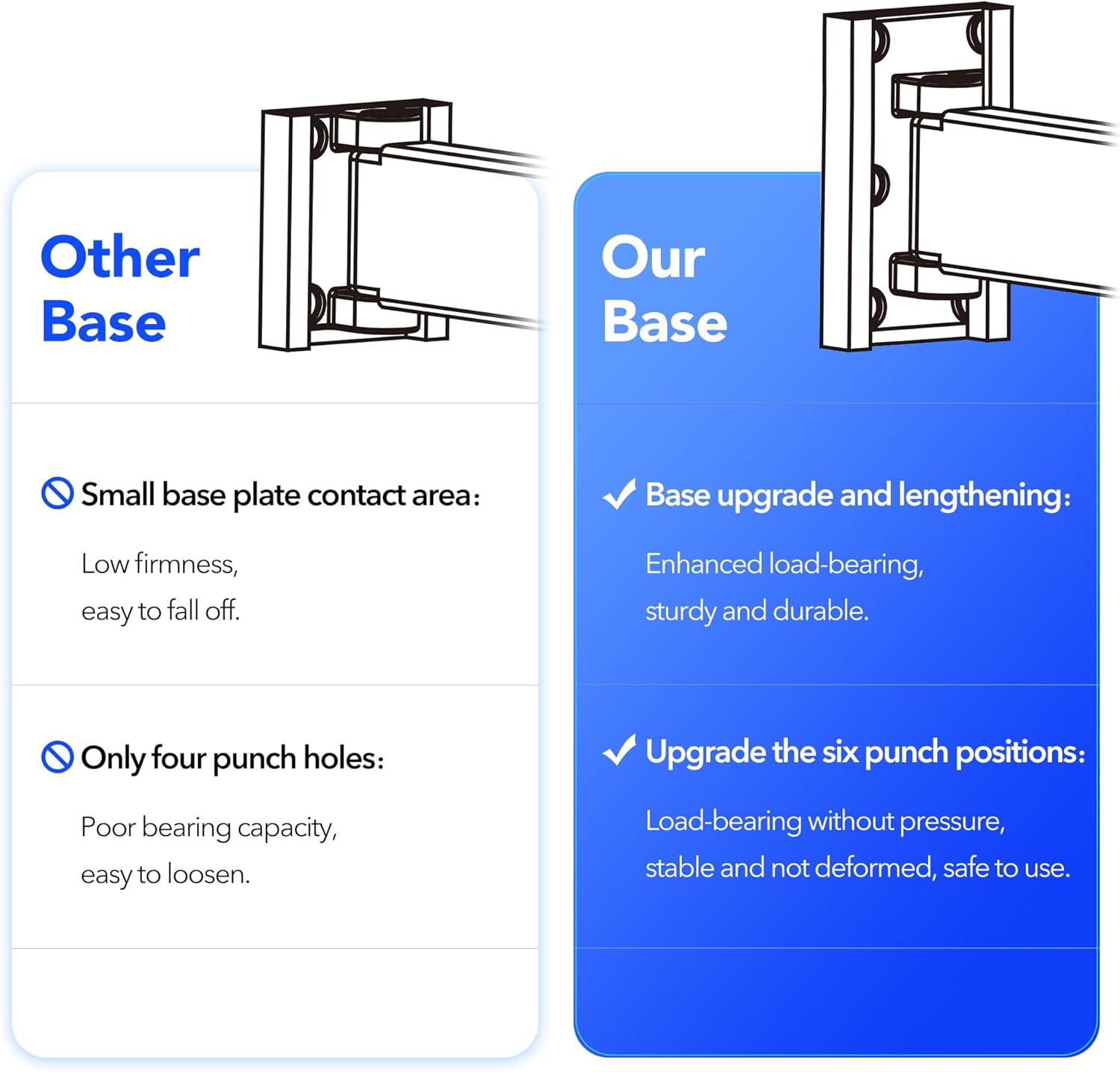 BOQORAD Wall Mounted Clothes Hanger Rack Secondary image