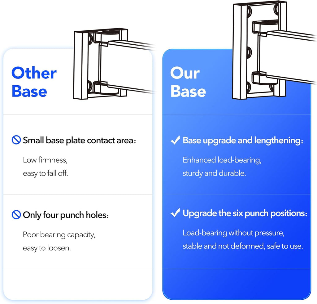 BOQORAD Wall Mounted Clothes Hanger Rack