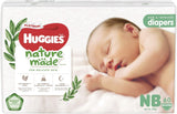 Huggies Platinum Naturemade Tape Diapers, NB, 60ct (Pack of 3)
