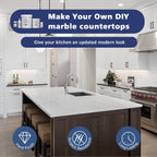 NADAMOO White Marble Countertop Paint Kit