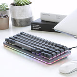 Drop MDX-22176-19 computer-keyboards, Space Gray, Cherry MX Blue RGB